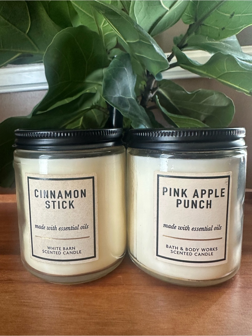 Bath & Body Works Pink Apple Punch & Cinnamon Stick Scented 7 Oz